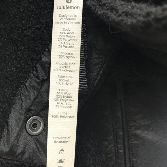 Lululemon Go Cozy Jacket Black Sherpa Fleece - Picture 7 of 7